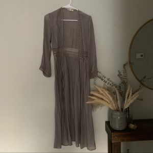 Purplish Gray Kimono